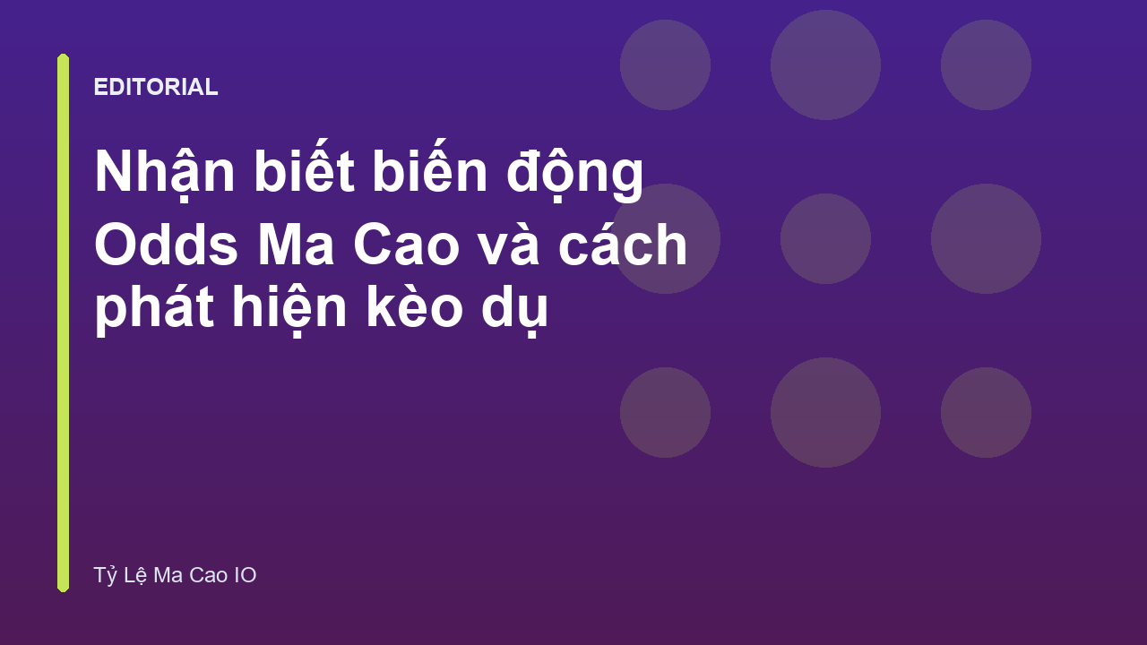 Phân tích biến động odds Ma Cao trên máy tính